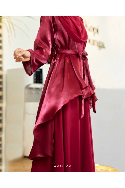 RTW VICTORIA DRESS MAROON